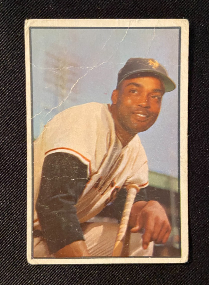 1953 Bowman Color Monte Irvin Baseball Card #51 Bv $250 Low Grade!!