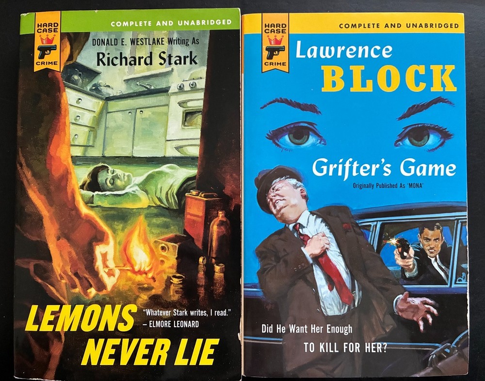 Hard Case Crime 2 paperback lot: Grifter's Game HHC001 & Lemons Never Lie HCC022