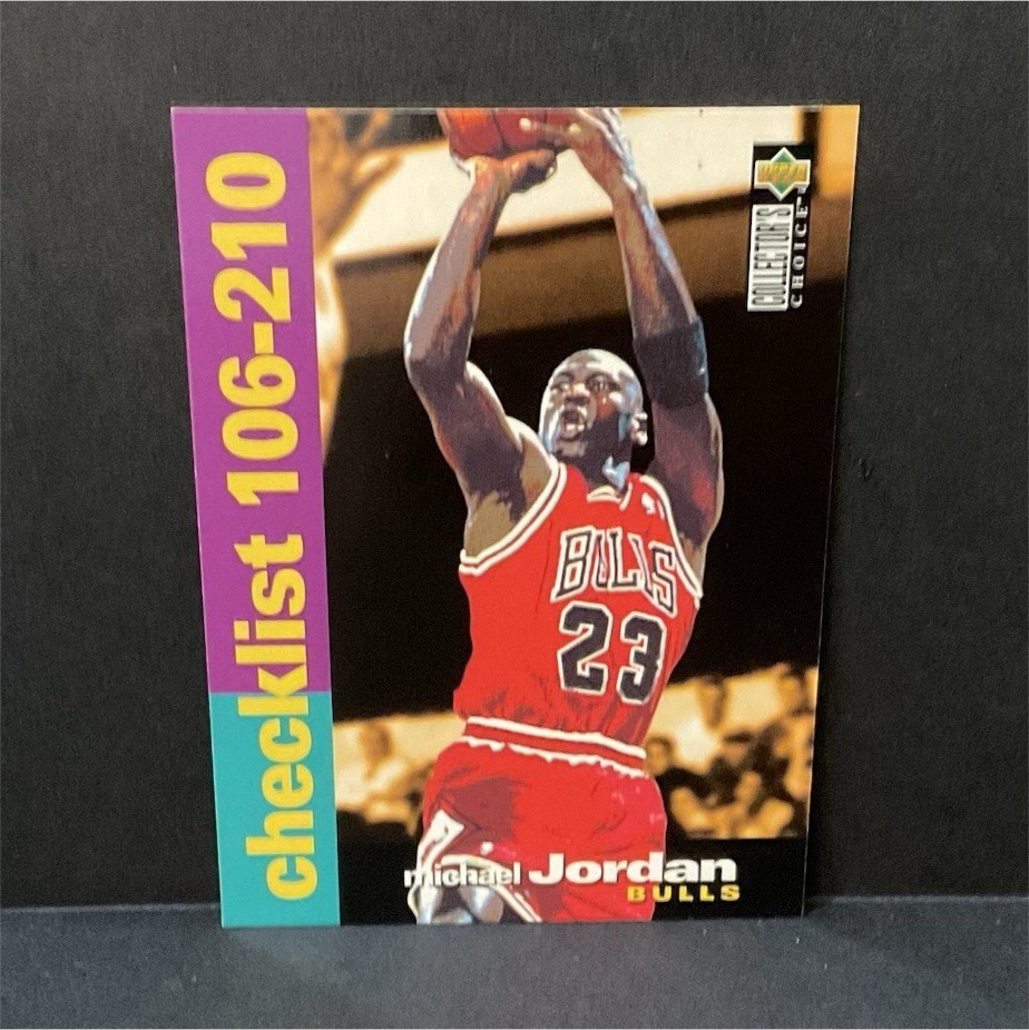 Upper Deck 1995-96 Collector's Choice Michael Jordan #210 Checklist Bulls