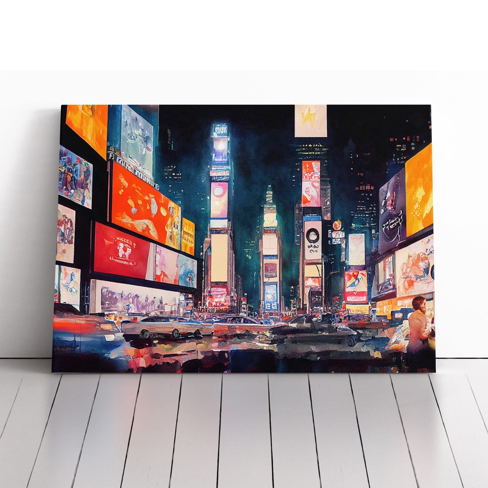 Times Square New York Vol.4 Canvas Wall Art Print Framed Picture Home Decor
