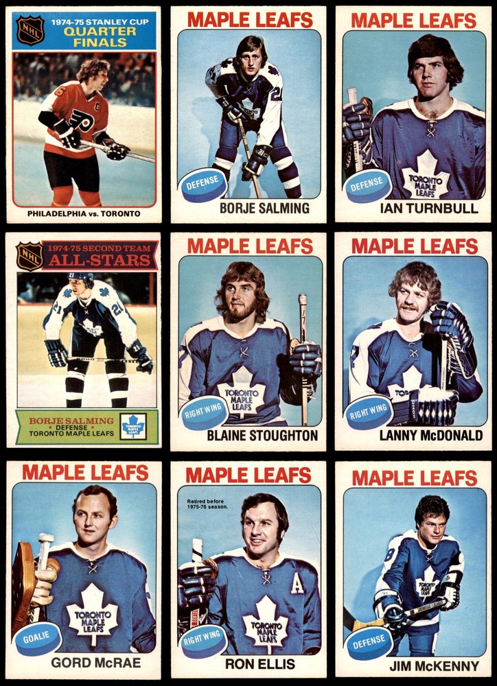 1975-76 O-Pee-Chee Maple Leafs Near Team Set 6 - EX/MT 6294764 (21 / 23 cards)