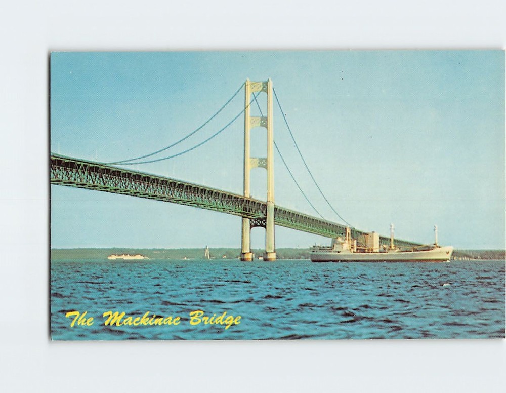 Postcard The Mackinac Bridge Michigan USA