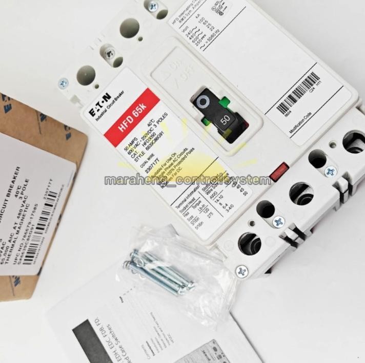 One NEW Eaton HFD3050 HFD 65K Circuit Breaker