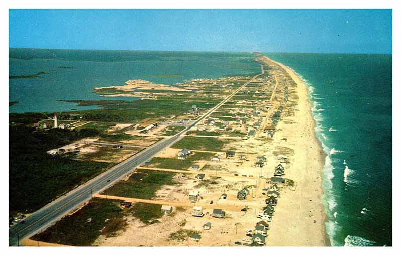 Postcard AERIAL VIEW SCENE Rehoboth Beach Delaware DE AT3801