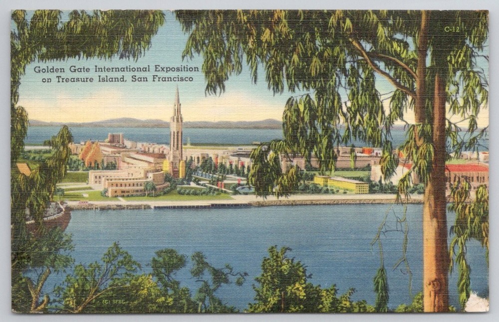 1939 Golden Gate International Exposition Treasure Island San Francisco Postcard