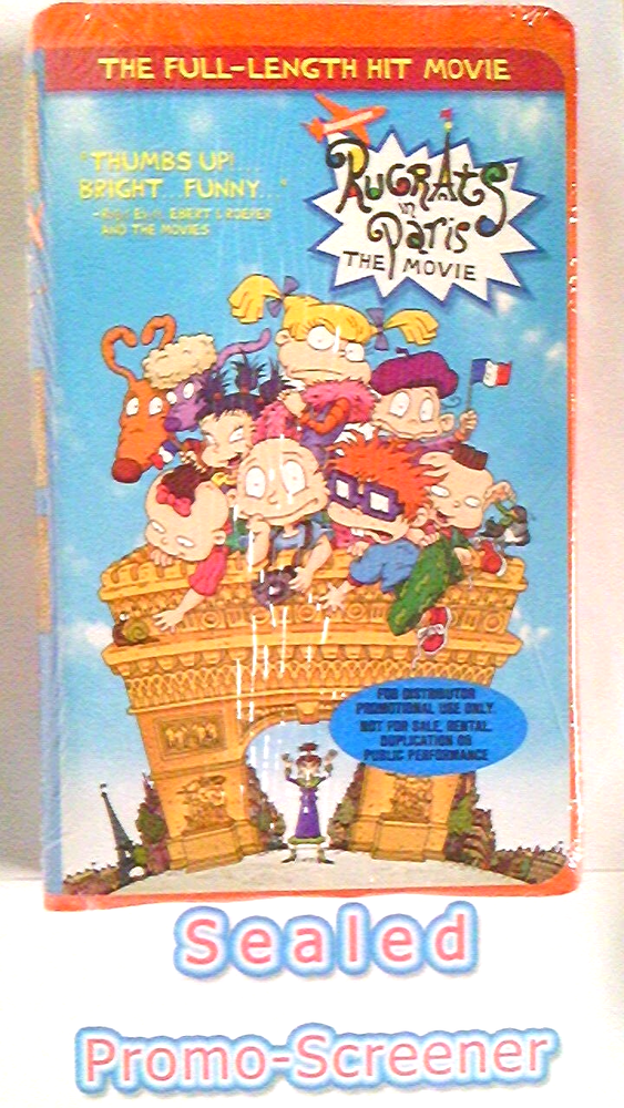 🍕  RUGRATS IN PARIS~VHS~Clam Shell~New~Sealed~Promo-Screener~2000~RARE