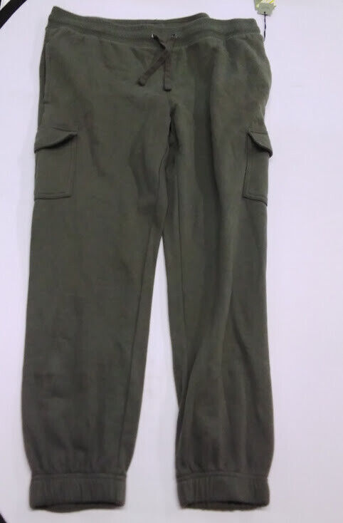 Goodfellow & Co Men's Ultra Soft Fleece Tapered Cargo Pants - Olive Green XS
