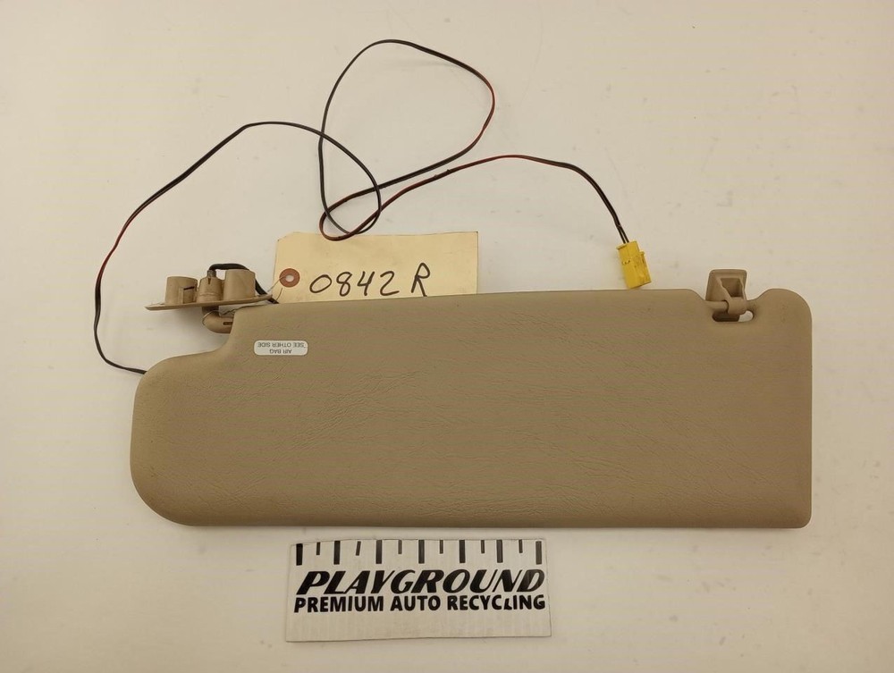 Volvo 850 Right Front Beige Sun Visor with Mirror 1992-1997