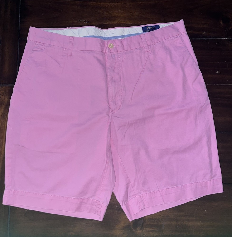 Ralph Lauren Polo Blue Label Men’s Pink Classic Fit Chino Shorts Size 36