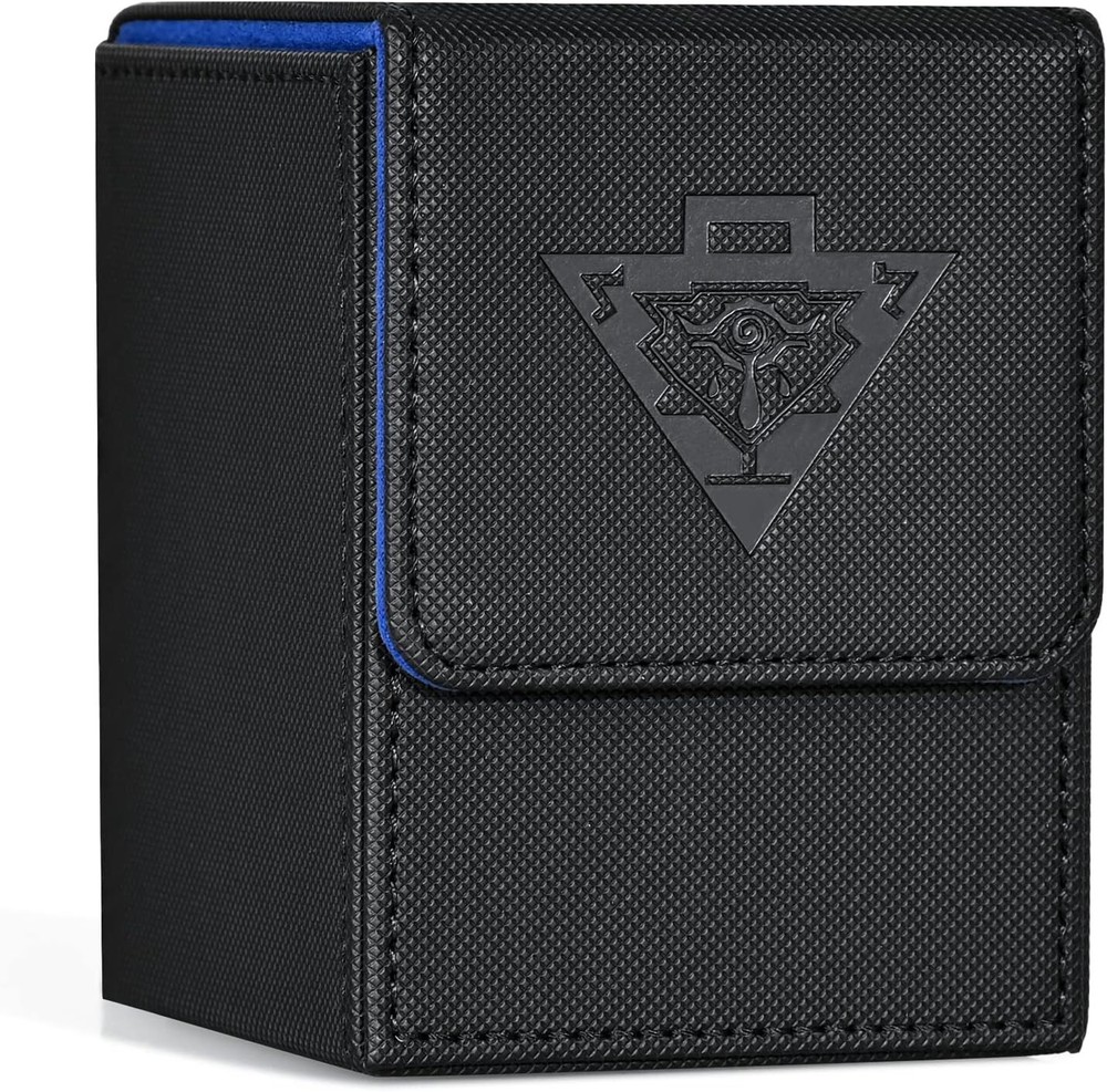 Card Deck Box Fits MTG Yu-Gi-Oh! TCG, Card Storage Box with Dividers Holds 100+