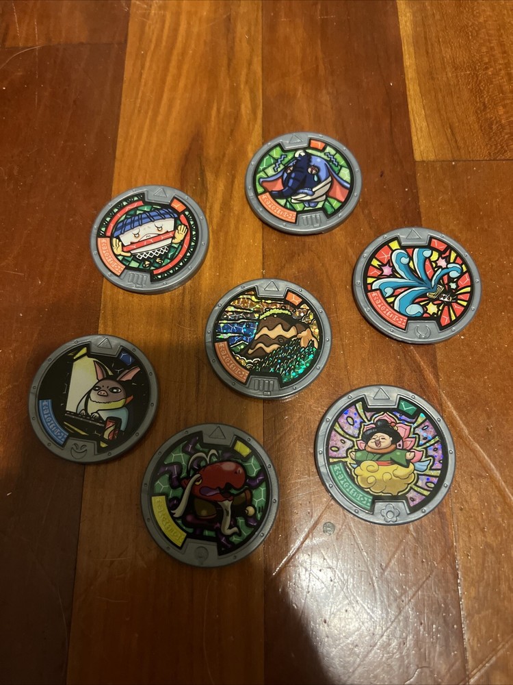 Yo-Kai Watch Medals Rare Lot Of 7