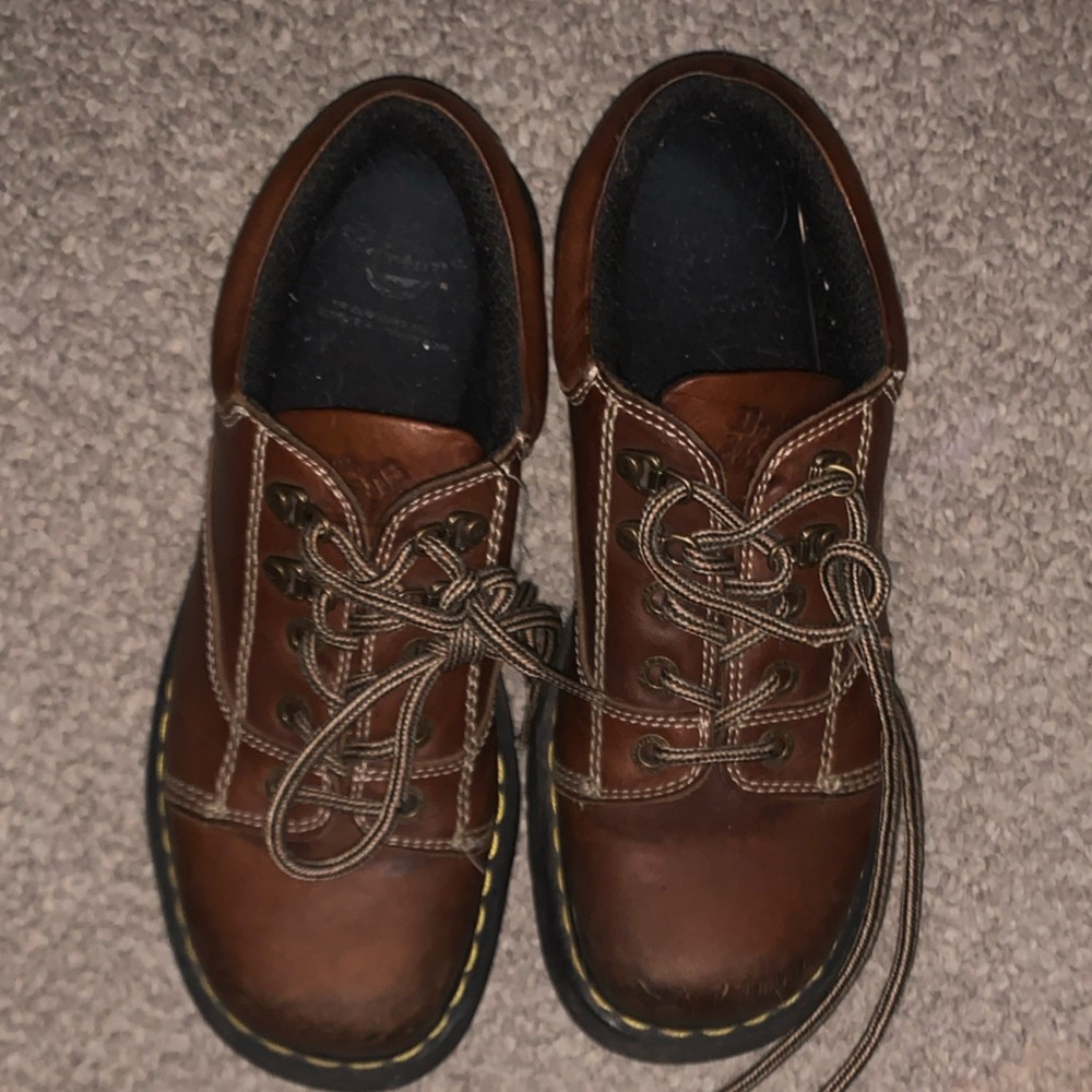 Dr. Martens 8A47 Men's Brown Leather Oxford Shoes, Size 9