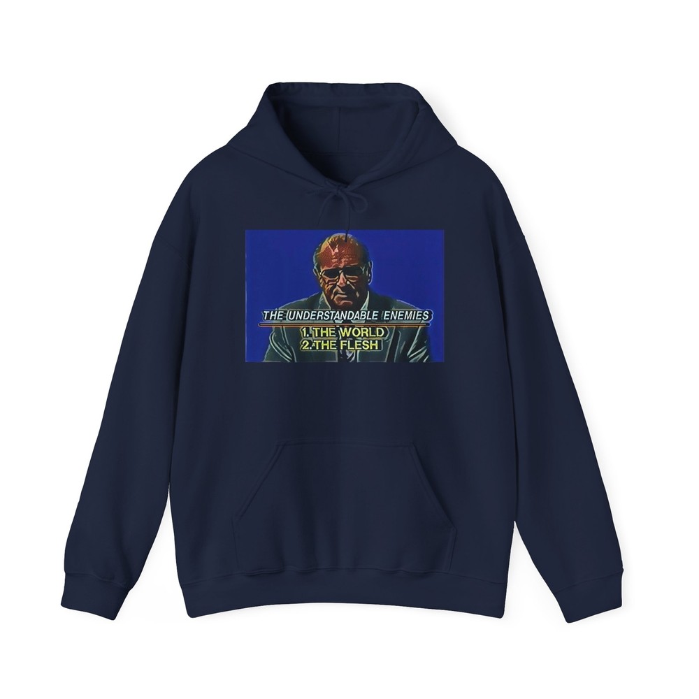 The Understandable Enemies Graphic Print LS Unisex Heavy Blend Hooded Sweatshirt