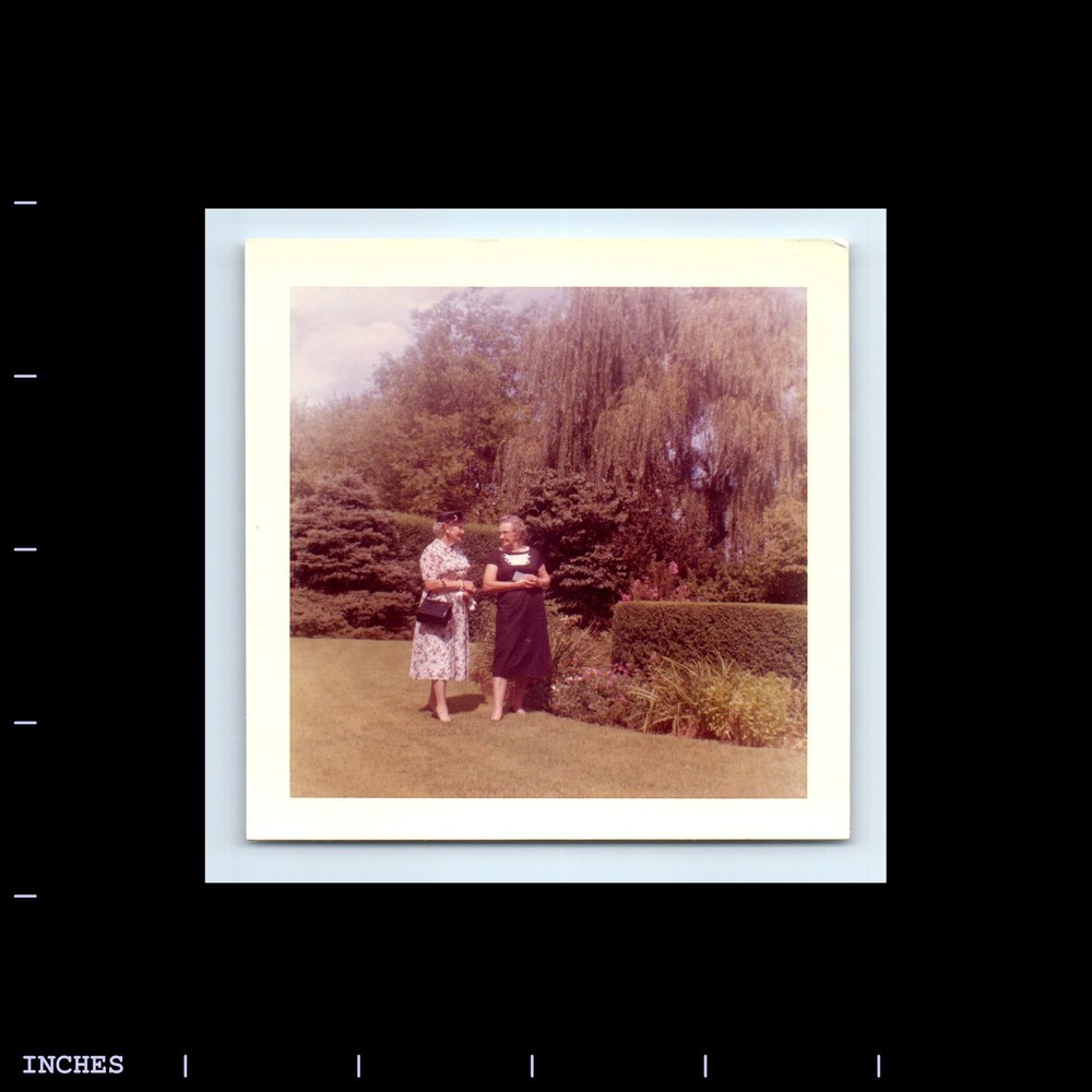 Square Color Photo WOMEN IN YARD 1959