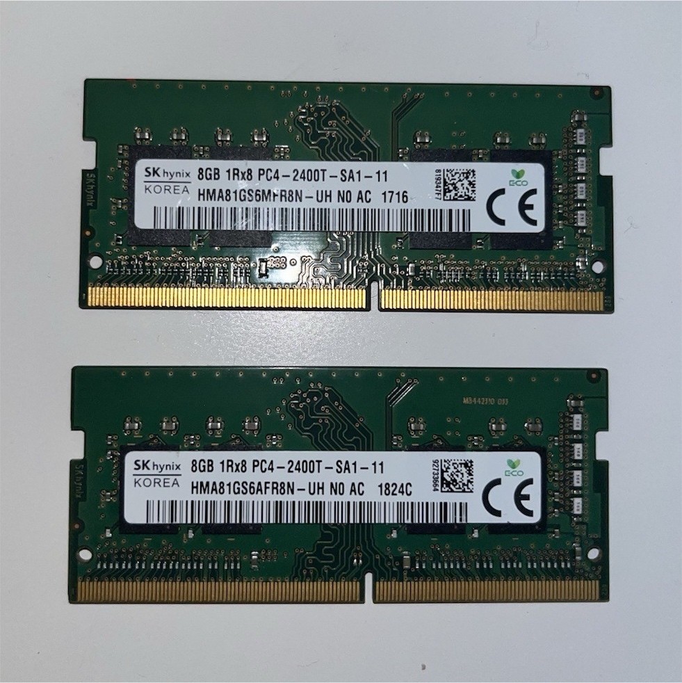 SK hynix 16GB (2x8GB) DDR4 260-Pin SO-DIMM PC4-2400T RAM HMA81GS6AFR8N-UH