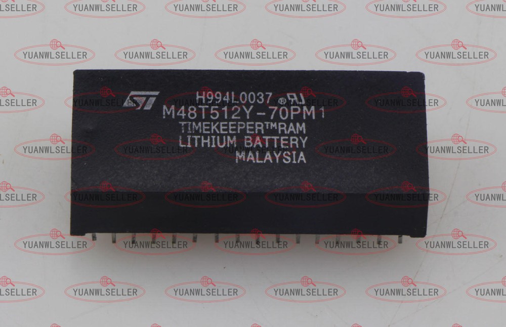 NEW 1PC ST M48T512Y-70PM1 Encapsulation:DIP-32,3.3V-5V 4 Mbit 512Kb x8