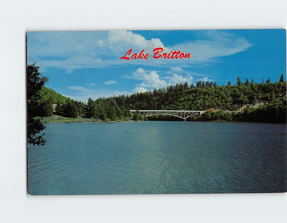 Postcard Lake Britton near Burney Falls State Park Burney California USA