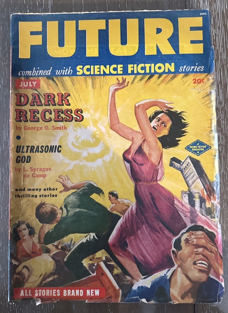 Future combined with SCIENCE FICTION PULP Stories Magazine JULY 1951