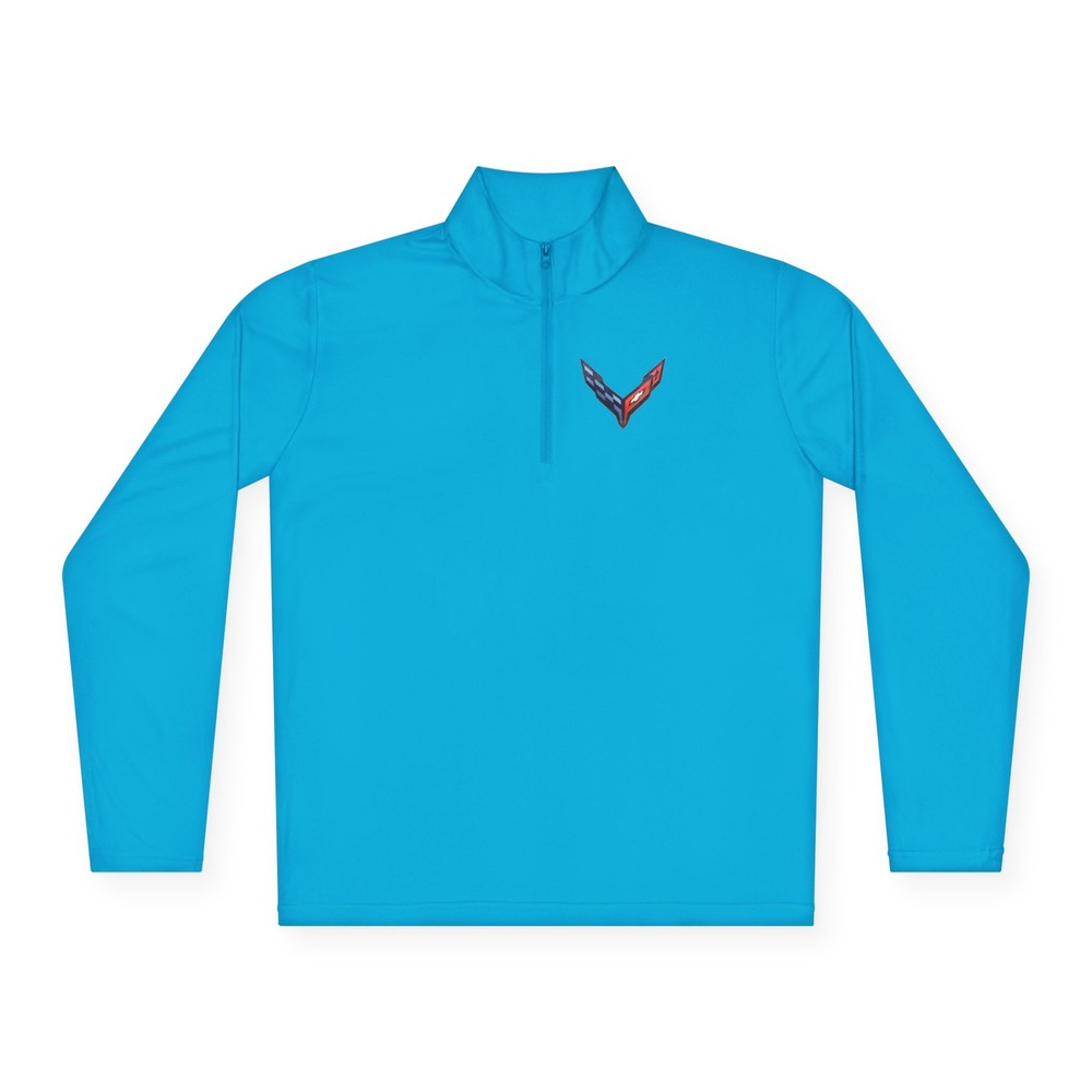 C8 Corvette Unisex Quarter-Zip Sweatshirt for Chevrolet Car Enthusiasts