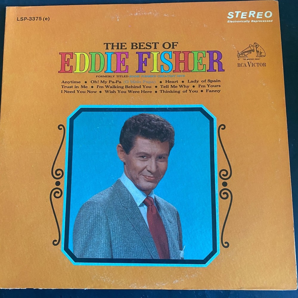 Eddie Fisher – The Best Of LP Record 1965 RCA Victor Pop Vocal Stereo 33 RPM