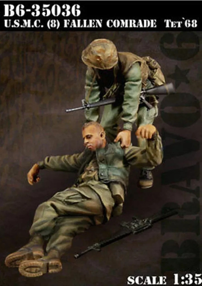1/35 resin figure model Vietnam War US soldiers And wounded 2 man unassembled
