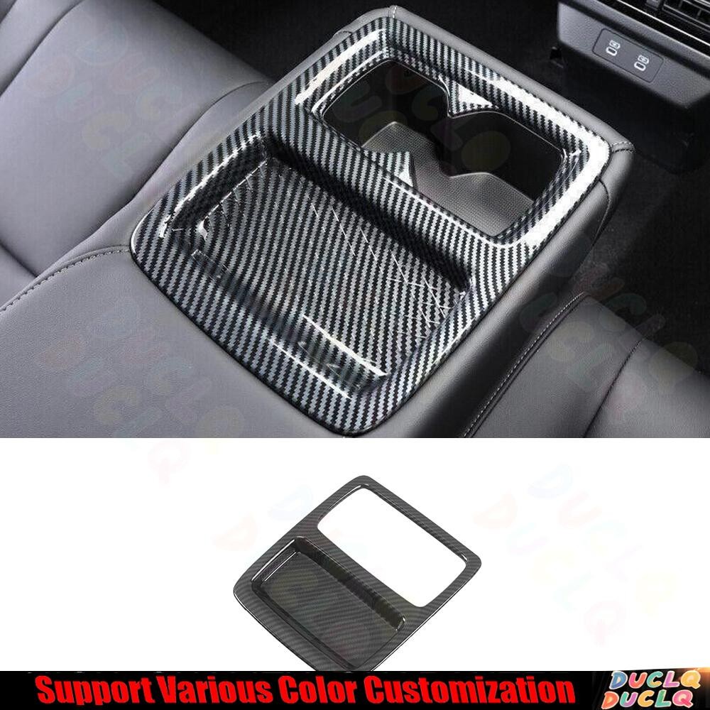 Rear Water Cup Decorative Frame Trim For Honda Accord 2023-2024 ABS Carbon Fiber