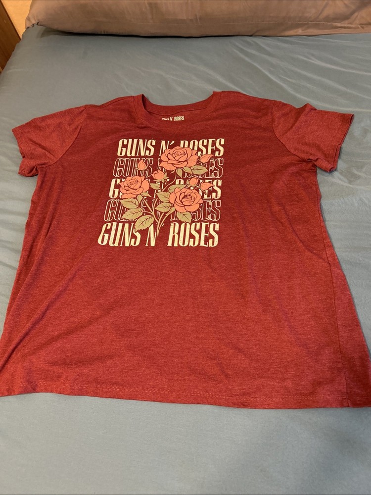 Guns N’ Roses T-Shirt, Maroon, XL, New With No Tag