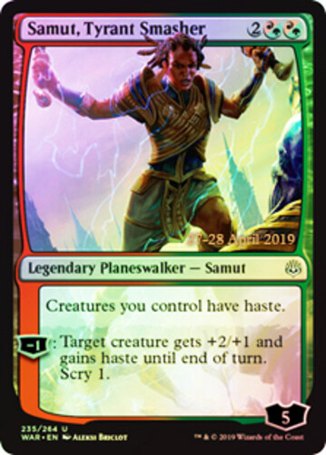 Pre-Release Promos - Samut, Tyrant Smasher - Foil - Prerelease Promo