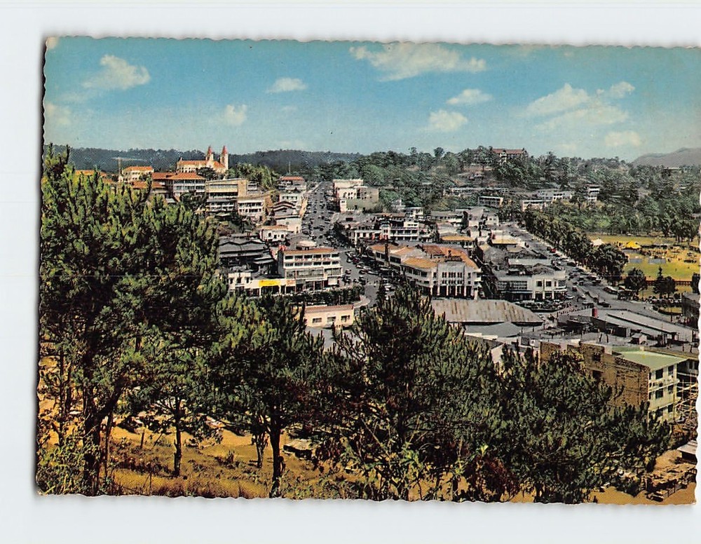 Postcard Aerial View Baguio City Philippines