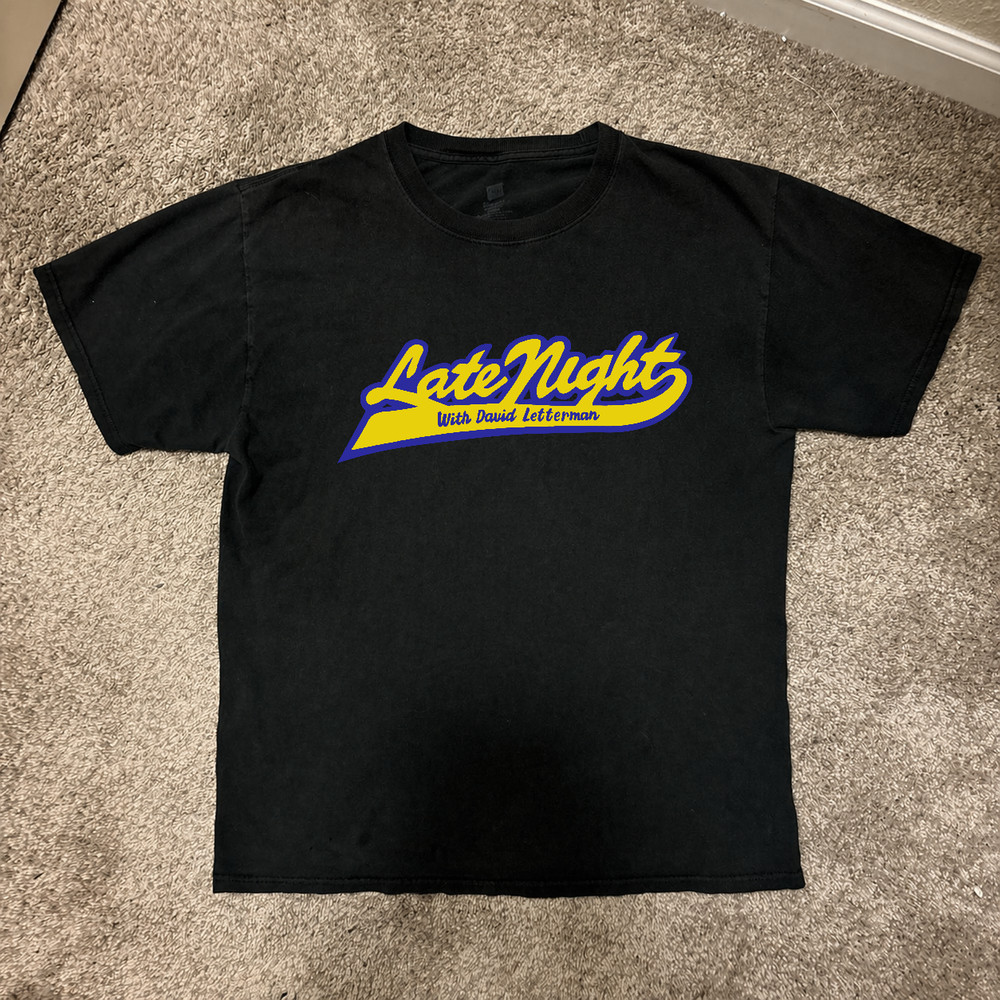 Vintage 1982 David Letterman Late Night TV Show Graphic T-Shirt