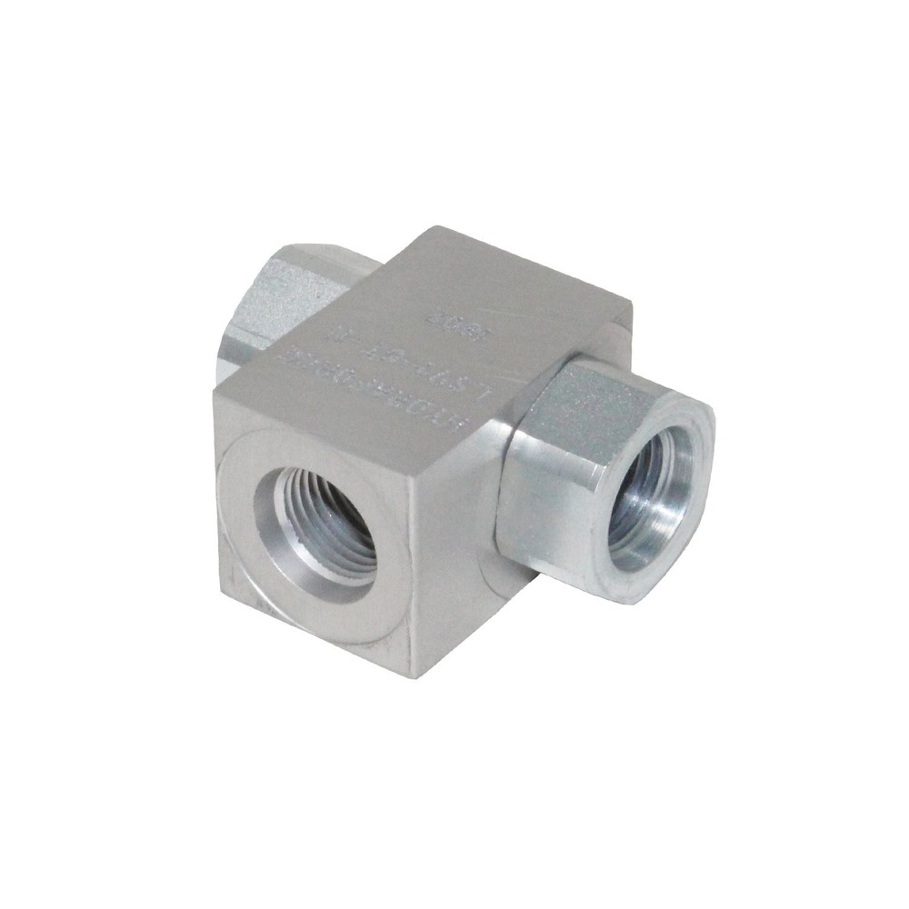 HY LSV1-6T-N - 3 Port Shuttle Valve (Double check valve)#6 ORB Ports