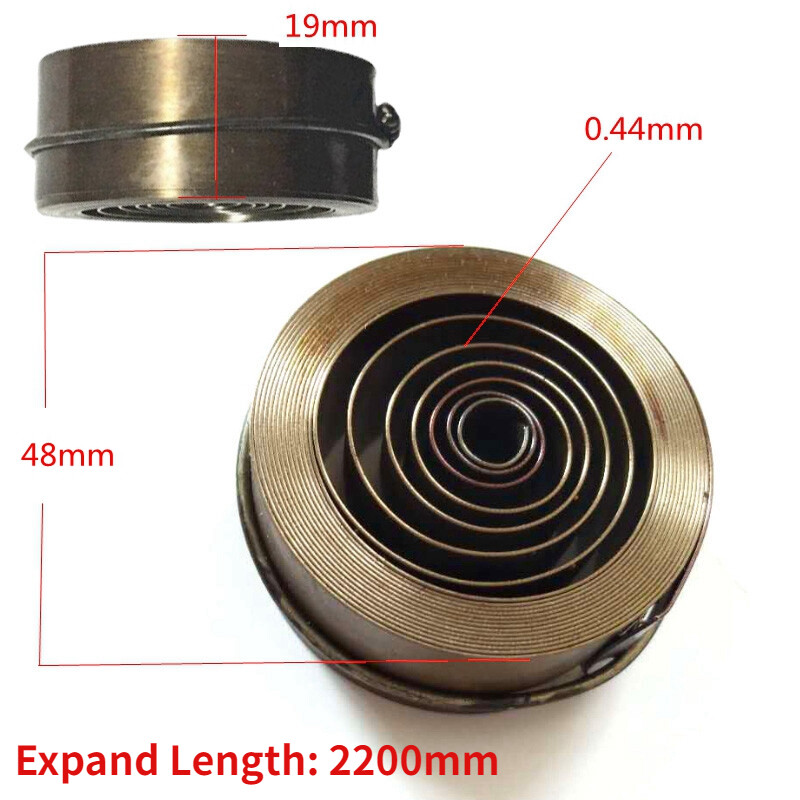 1X Antique Clock Main Spring Replacement 19x044x2200mm/2950mm Repair Part Tool