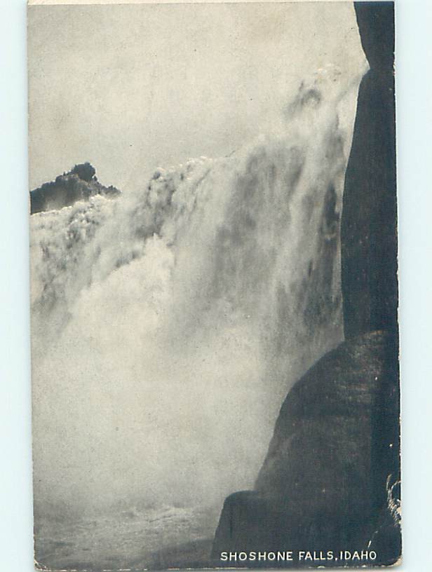 Pre-Chrome WATERFALL SCENE Shoshone Falls - Twin Falls Idaho ID m/09 AG4014