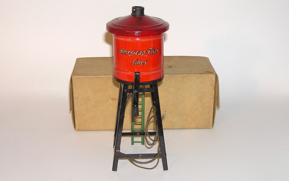 American Flyer Prewar New Water Tower Lighted # 215 w/BOX  (DAKOTApaul)