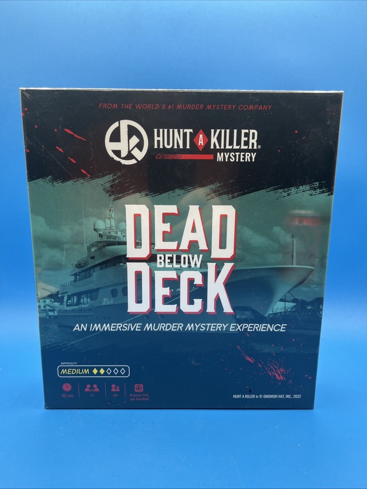 New, Factory Sealed Hunt A Killer Dead Below Deck Mystery Game