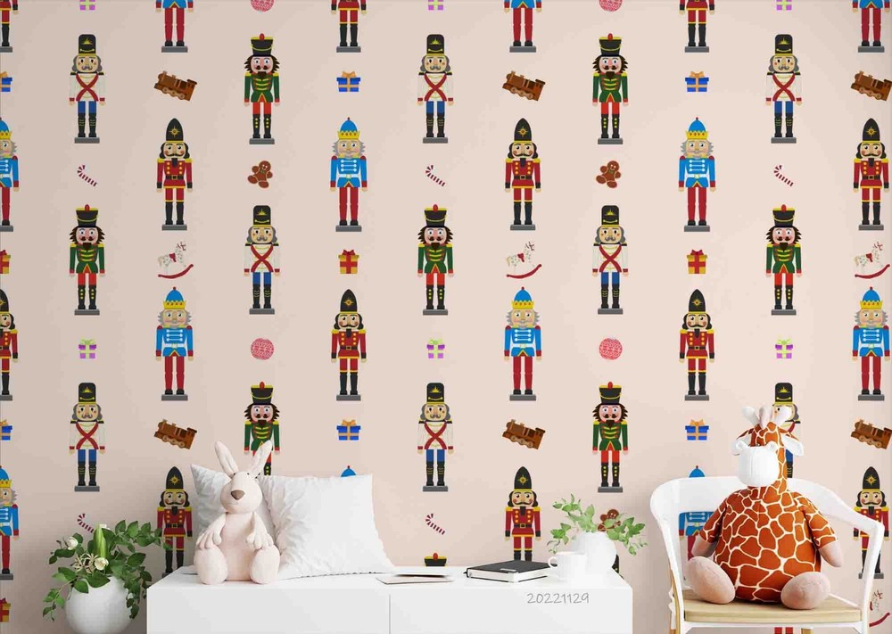 3D Christmas Gift Pattern Wall Murals Wallpaper Murals Wall Sticker