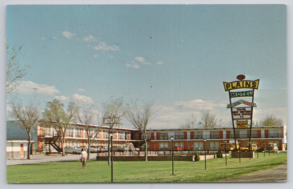 Wall South Dakota Plains Motel Best Western Chrome Postcard 1960s-70s Era