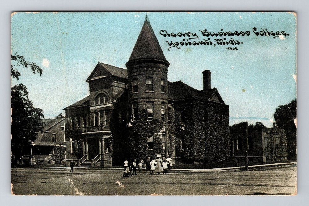 Ypsilanti MI-Michigan, Business College, Vintage Postcard