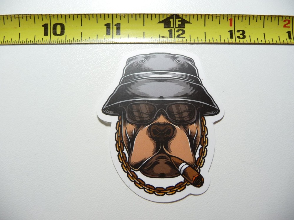 Bulldog Gangster Gangsta Hip Decal Sticker for Laptop Pet Lovers  