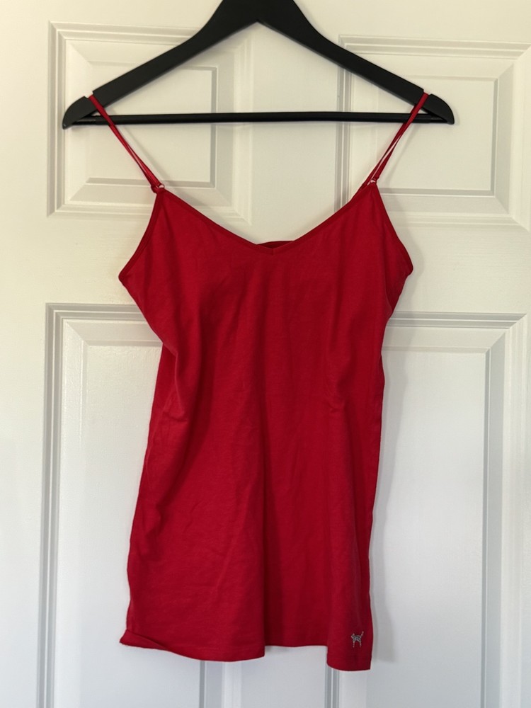 Pink Victorias Secret Sheer Lace Mini Slip Dress Size Small Red