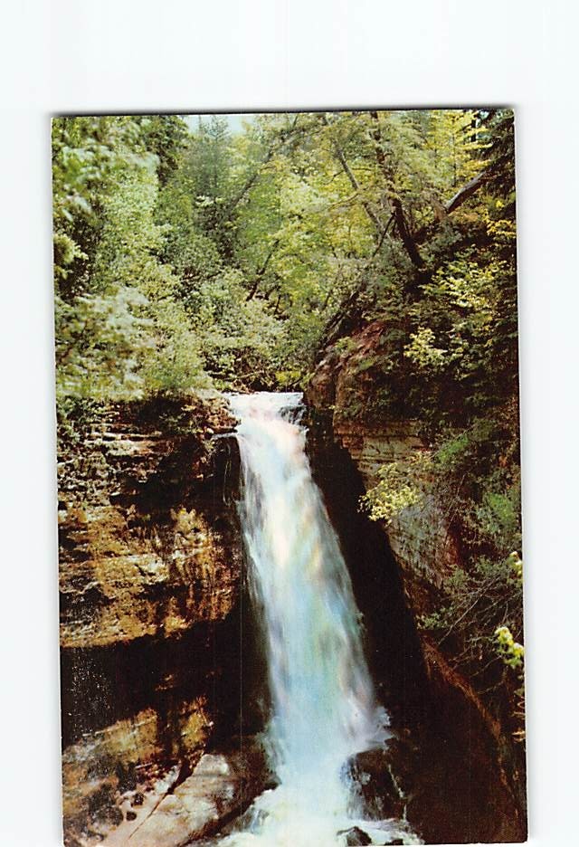 Postcard Miner's Falls Munising Michigan USA