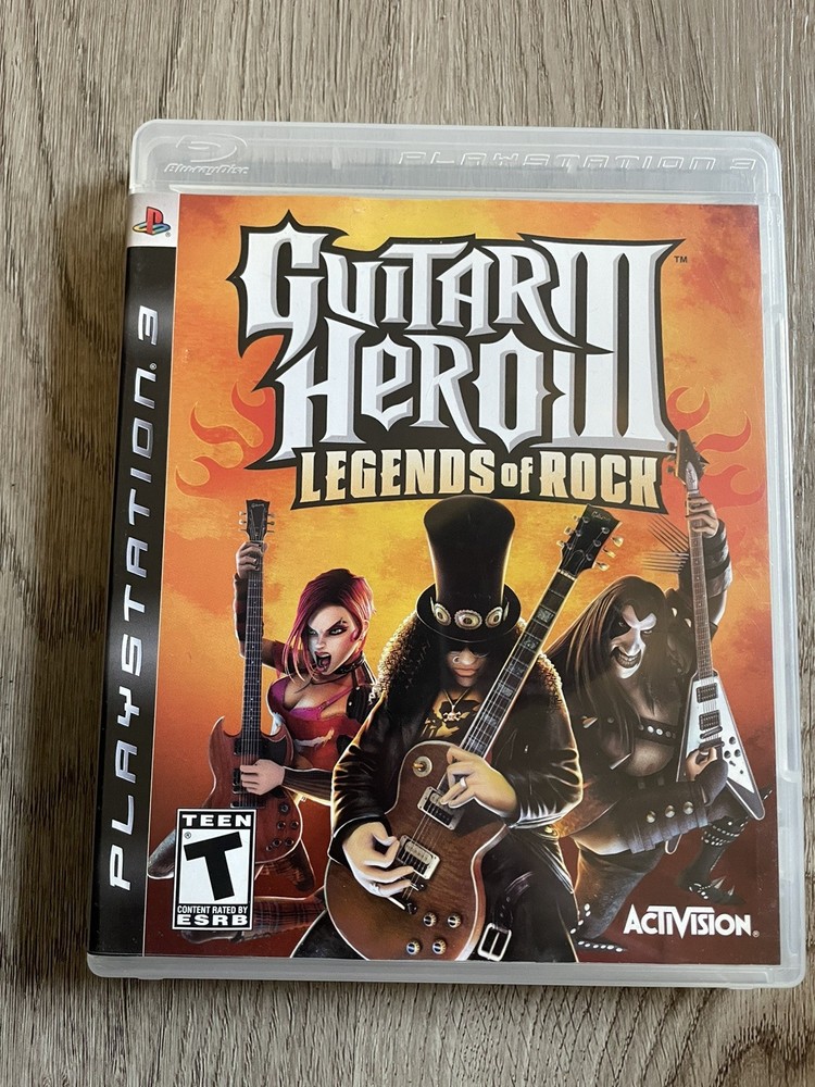 TESTED PlayStation 3 PS3 Game GUITAR HERO III LEGENDS OF ROCK  in Case