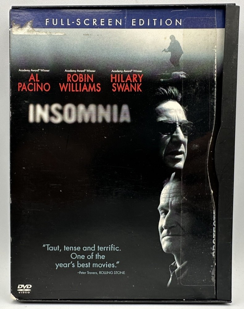Insomnia Full-Screen DVD with Al Pacino Robin Williams Hilary Swank 2002