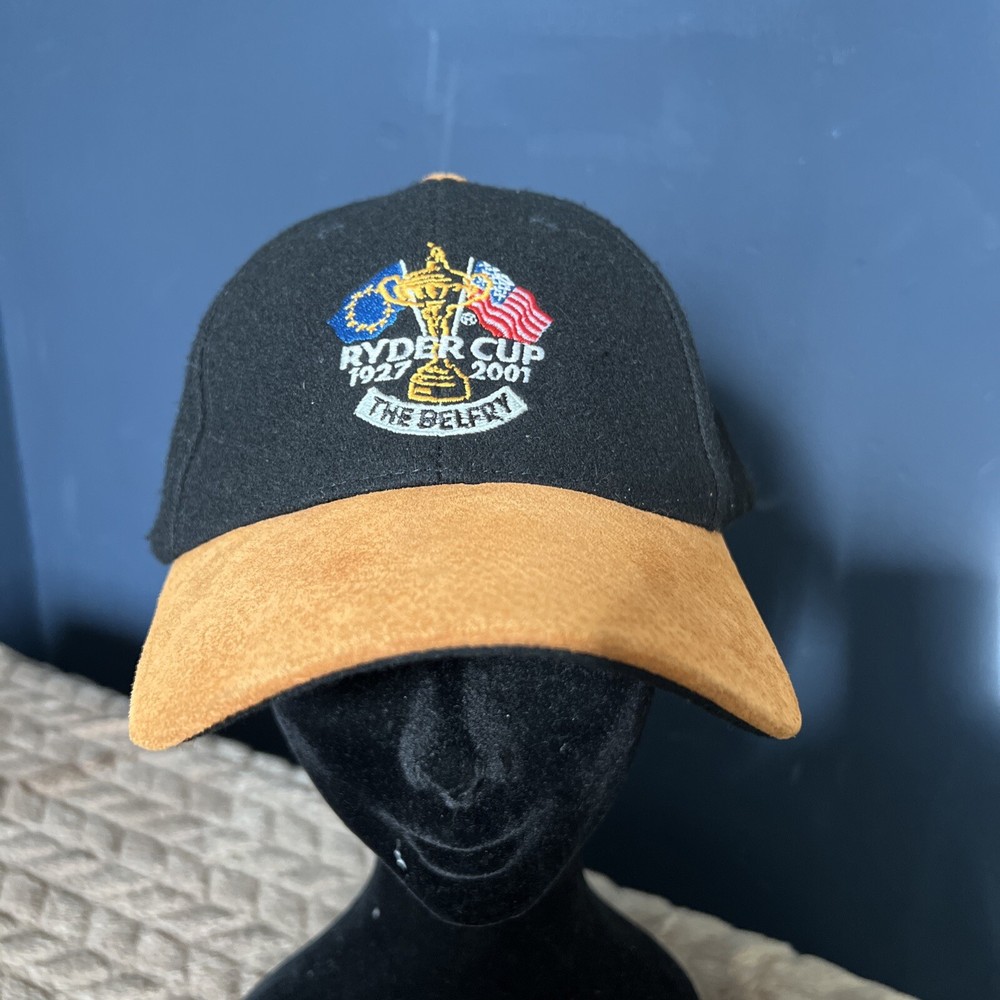 RYDER CUP 2001 Golf Baseball Cap THE BELFRY - 100% SUEDE Used