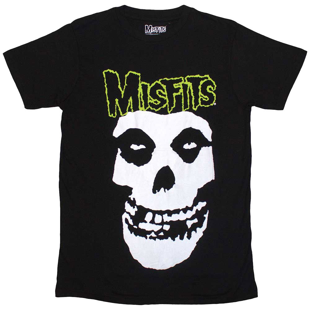 Misfits Skull And Band Logo T Shirt