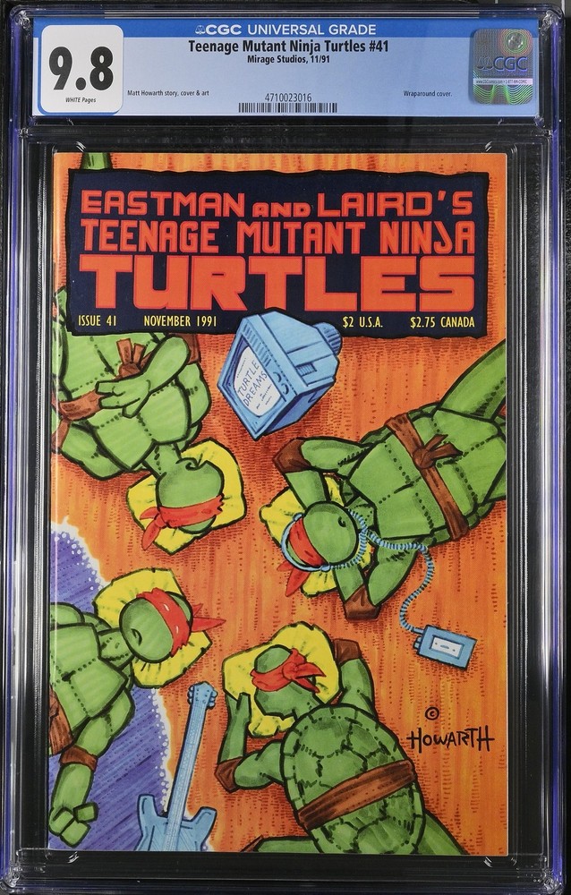 Teenage Mutant Ninja Turtles 41 CGC 9.8  Wraparound cover