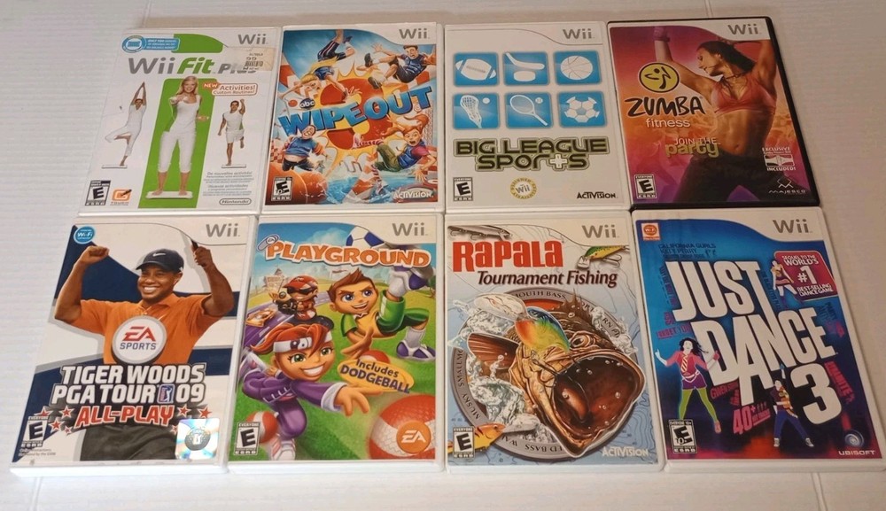 Nintendo Wii Game Bundle Lot of 8 SPORTS Games - PLEASE READ