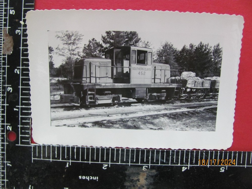 Southern Clay Railroad Diesel Locomotive #402 Orig Photo Gordon Georgia