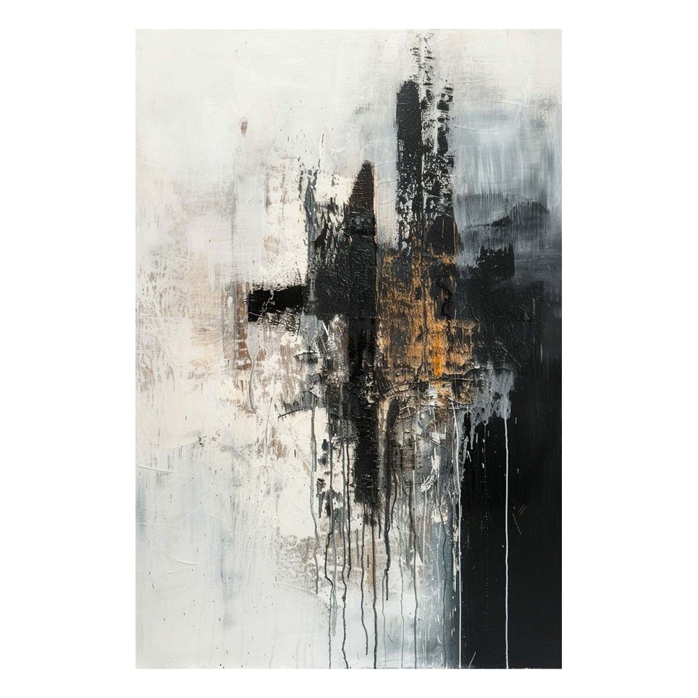 Hand Painted Texture Abstract Oil Painting On Canvas Wall Art Home Decor black