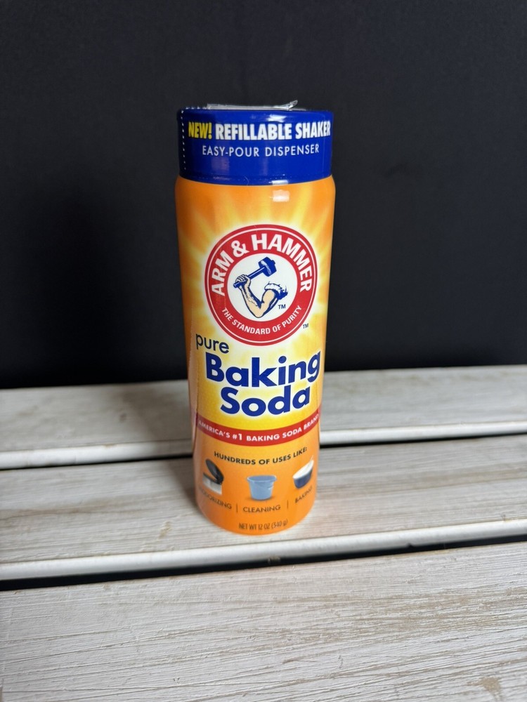Arm & Hammer 12 Oz Baking Soda Shaker with Refillable Top
